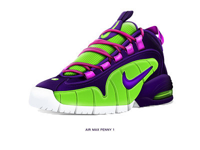 #联结成功＃ Air max Penny 1 airmax aj basketball eva gui icon jordan shoes sneaker