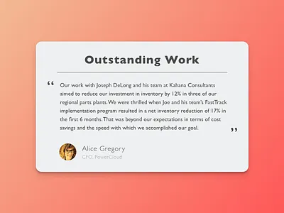 Testimonial daily ui gradient sketch testimonial