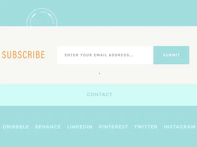 fresh branding clean form fresh minimal newsletter signup simple ui web website