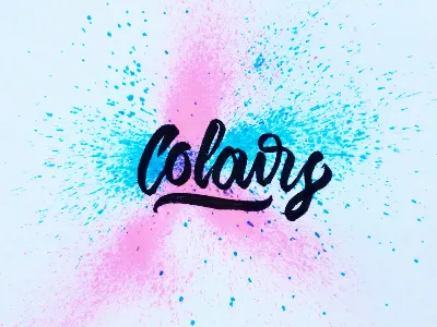 Colours! branding custom design firstshot graphic hand lettering lettering pen photoshop script type typography