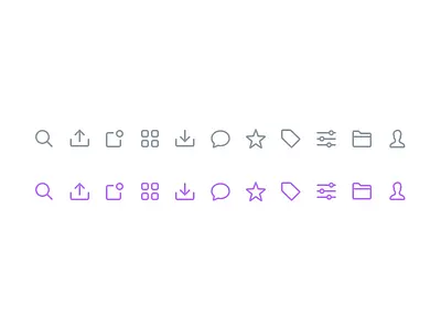 π UI Icons (Made with Figma) 16px app figma icons interface line icons lowprofile search sketch ui ux web
