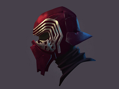 Kylo Ren...der helmet illustration kylo ren star wars