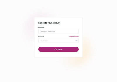 UI Sign In b2b enterprise product design saas ui