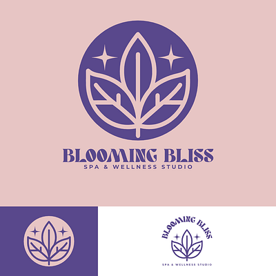 Blooming Bliss Logo | Spa & Wellness Studio abstract beauty bloom clean elegant flower geometric growth lineart logo minimal nature relaxation serenity simple spa symbolic vector wellness zen