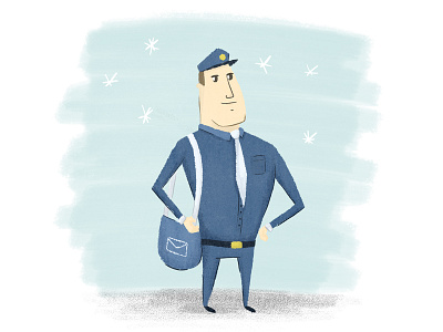 My Hero cintiq drawing illustration mailman postman wacom