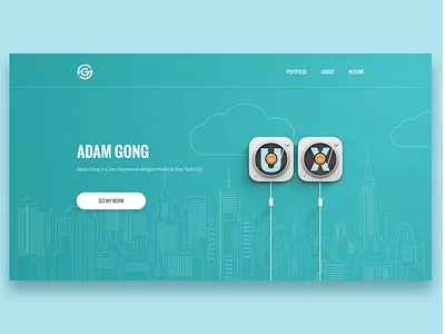 Portfolio landing page 003 dailyui home home page landing landing page portfolio ux