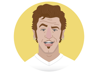 Springsteen Portrait bruce springsteen caricature cartoon face flat icon illustration music musician portrait rock the boss