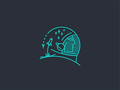 Flying Dreams astronaut cosmos dreams helmet rocket space spaceman stars