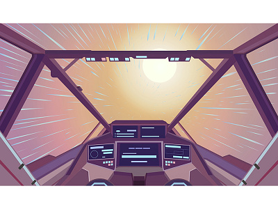 Exploring No Man's Sky design flat illustration no mans sky space space ship vector