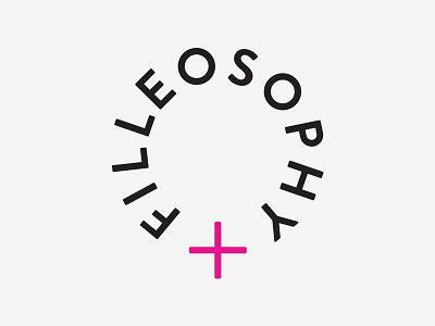 FILLEOSOPHY Logo blog branding female feminine girl girl power logo logo mark