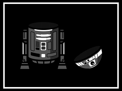 Empty inside artoo detoo illustration illustrator kenny baker r2 d2 r2d2 rip star wars vector