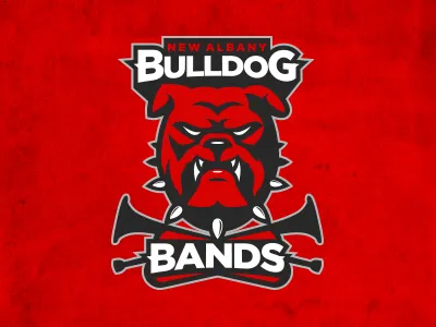 New Albany High School illustration logo sports vector