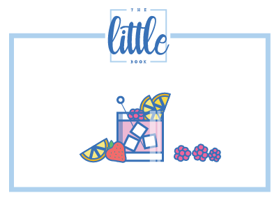 The Little Book of Cocktails book bramble cocktail cocktails design flat freelance illustration little of the