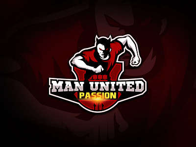 Man United Passion academy branding club design fan logo rugby sports