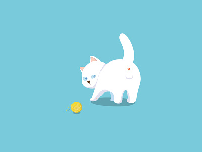 Cat cat illustration