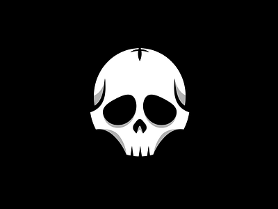 Simple Skuller dark illustration simple skull vector