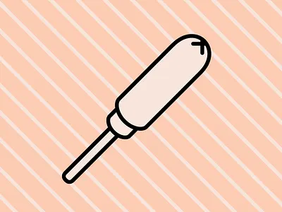 Tamp'n business design feminine icon illustration illustrator lady period tampon