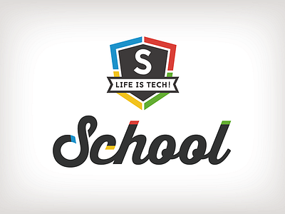 Life is Tech ! School Logo logo school