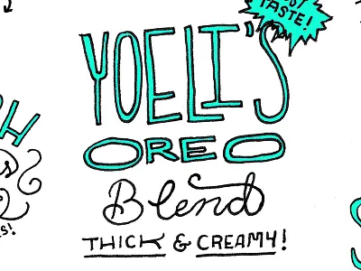 1982 Coffee cafe coffee food handlettering illustration menu oreo restaurants shops storefront typography zine