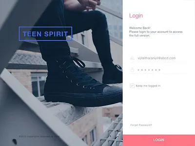 Daily UI #001 - Login 100 days ui challenge dailyui ipad login login