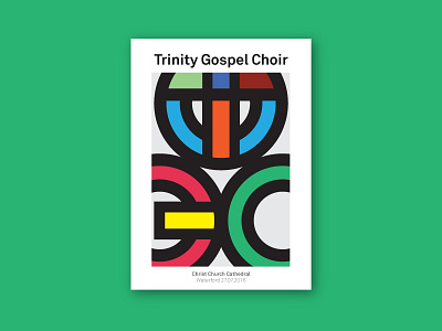 Trinity Gospel Choir bold branding circle graphic design identity illustration ireland irish logo mockup poster typography