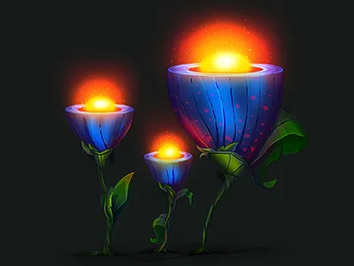 plant color cute flower game illustration ios plant