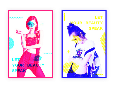 Let your beauty speak！ beautiful graphic poster