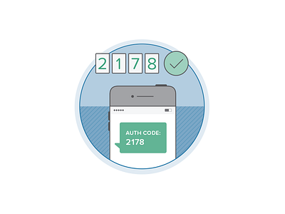 Two Factor Auth Icon auth authentication authorization code illustration log in mobile passcode password security two factor two factor