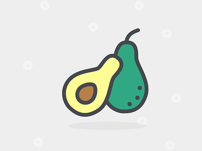 Avocado 3d animation app art character drawing icon illustration logo sketch typography web