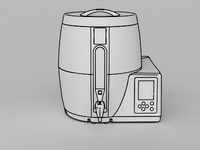 Droid Tech Drawing 3d blender 3d freestyle