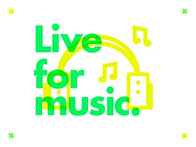 ∆ Live for Music. ∆ branding design designer freelance illustration illustrator live music type