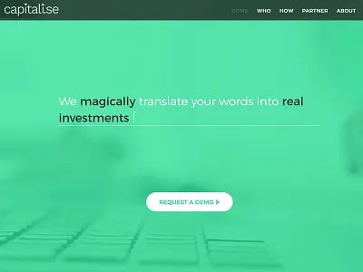 Capitali.se Website | Ideas Worth Trading ai artificial intelligence autocomplete capitalise dashboard inkod investment logo trading writing