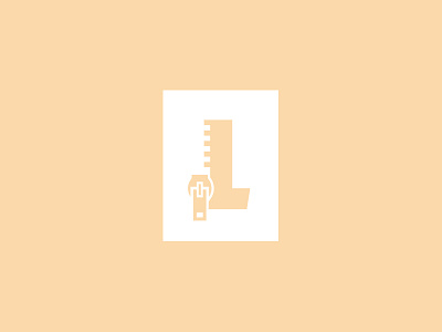ZipL brand bright design fashion identity l letter logo mark zip