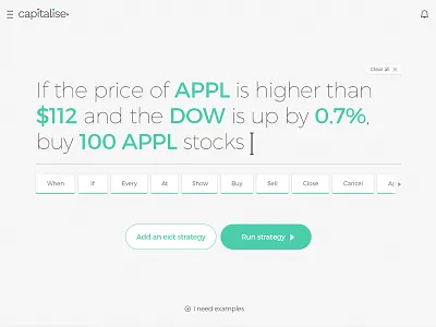 Capitali.se AI Text Recognition | Ideas Worth Trading ai artificial intelligence autocomplete capitalise dashboard inkod investment logo trading writing