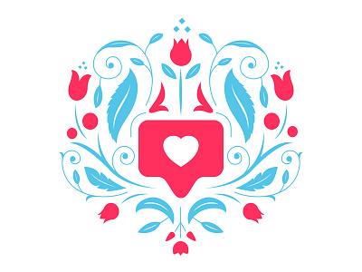 When a "Like" goes further than being a simple like. illustration instagram lettering ornaments