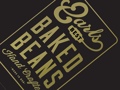Earls Best Baked Beans baked beans can label retro vintage