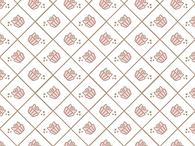 Clefairy Cupcakes Pattern: Pokestops IRL bakery brand branding clefairy cupcakes icon logo pokemon pokemon go pokestop