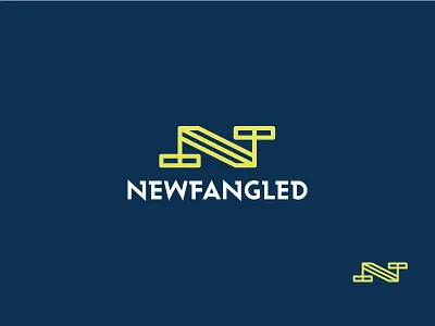 N. Geometric exploration. blue brand exploring geometric geometry green horizontal letter logo minimal n yellow