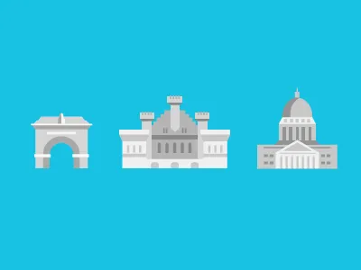 Madison Icons camp randall capital icon design icons madison red gym