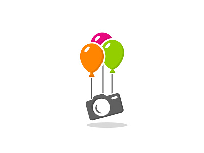 Party Photo balloon balloons camera design fun logo party photo photography