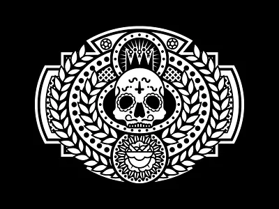 World Heavyweight Championship championship crown day of the dead diamond laurel skull sugar skull title wrestling