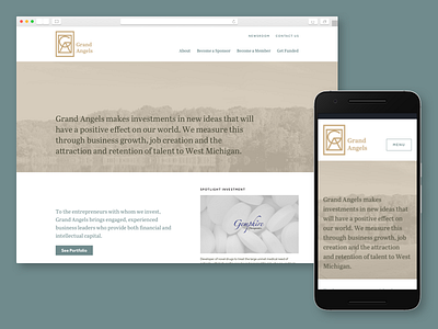 Grand Angels web design website
