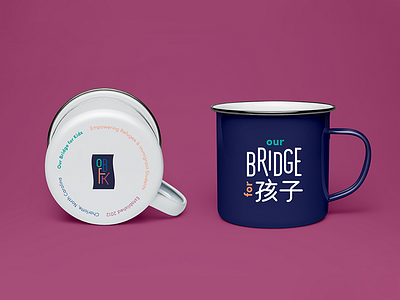 Mugs identity kids logo mock up mugs non profit refugees