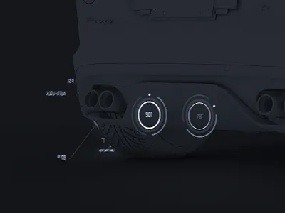 Jaugar F-Type - Styleframe 01 analysis car dataviz fui gauge hud jaguar meter metrics ui