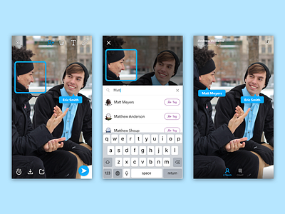 Tagging in Snapchat ios snapchat tagging