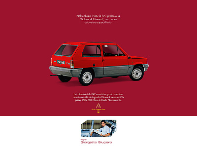 Fiat Panda Industrial Design Story - 80'' car design fiat industrial italian panda pomigliano story style technology