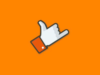 Hang Loose hang icon like social vector