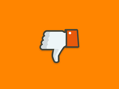 Thumbs Down icon like social vector