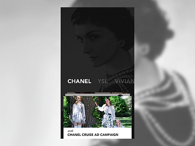 Fashion #1 app brand campaign chanel fashion framer gui prototype ui