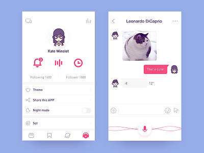 app-radio4 app cat chat music profile ps radio ui voice